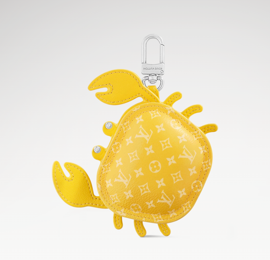 L Krabbväska Charm gul