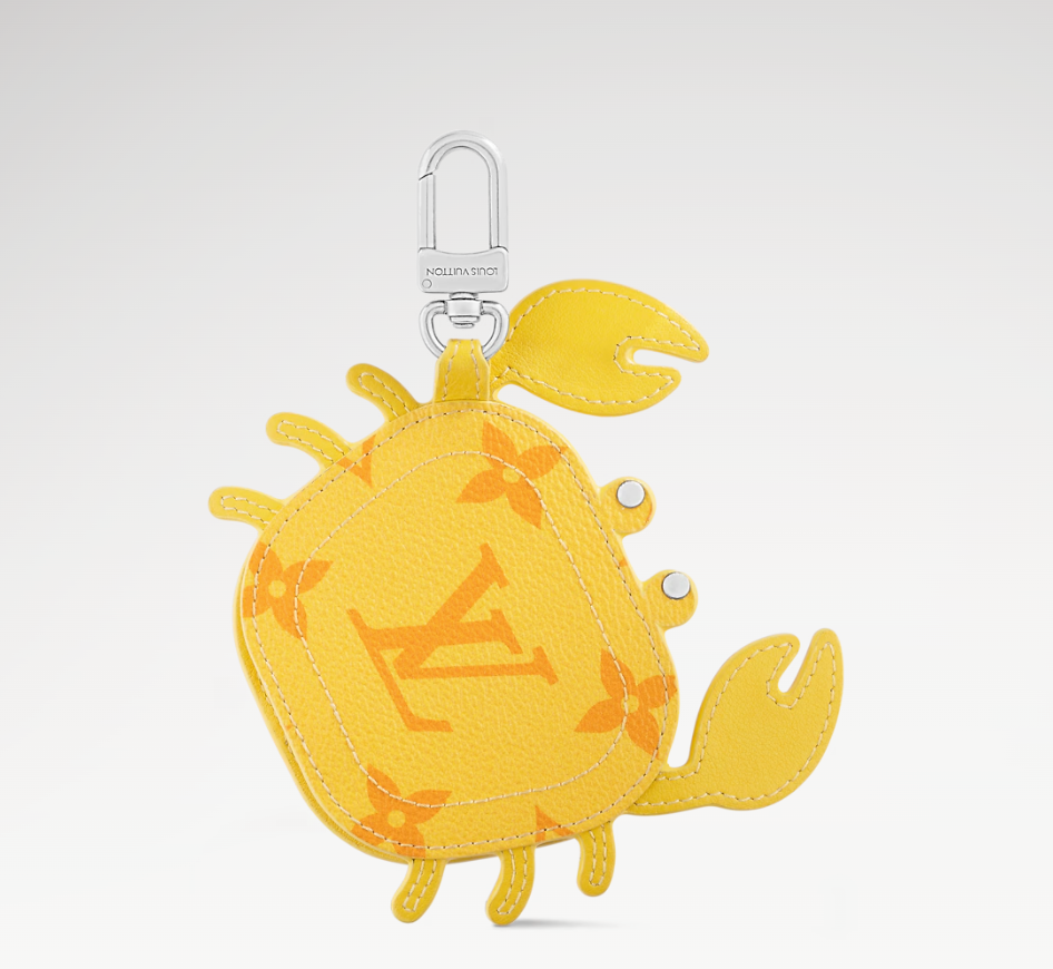L Crab Bag Charm yellow