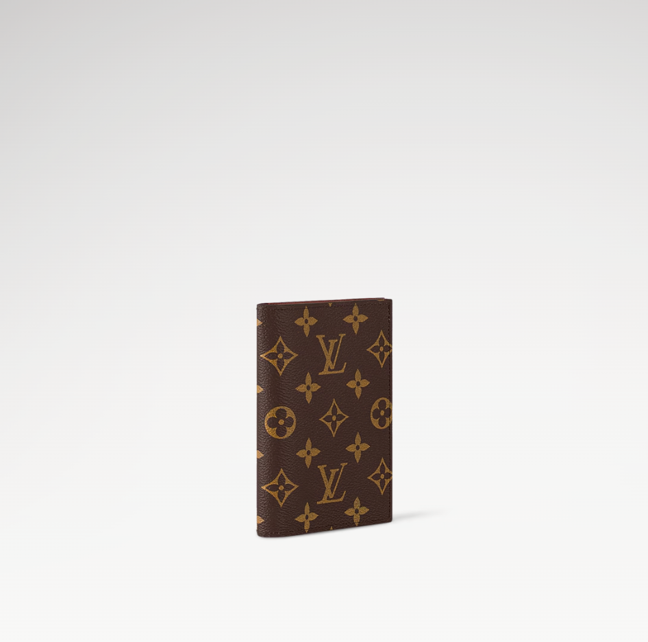 L passport Cover Canvas Brown