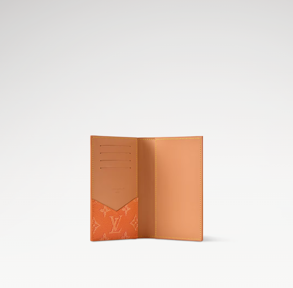 L passport Cover Canvas orange